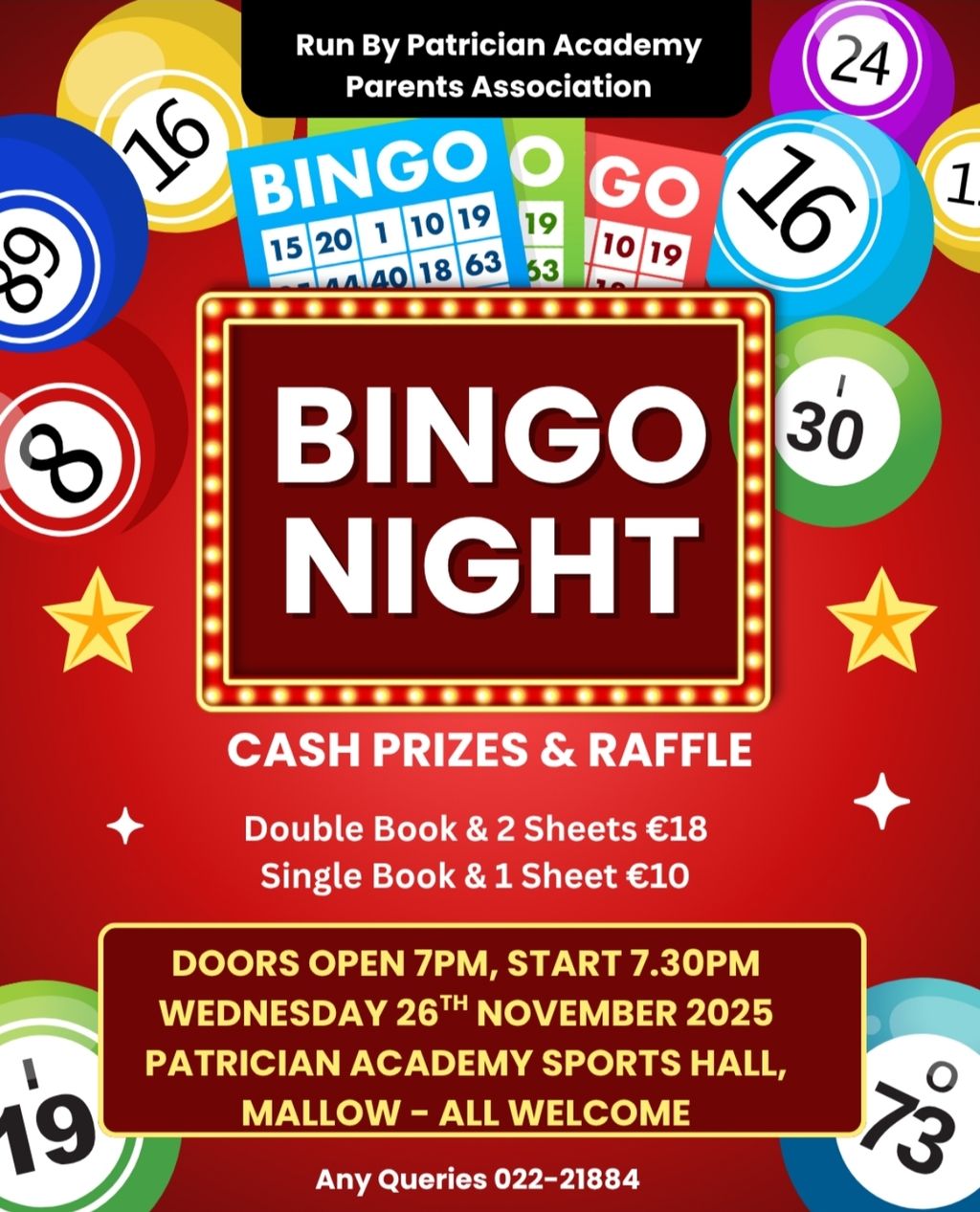 Parents Association Bingo Night